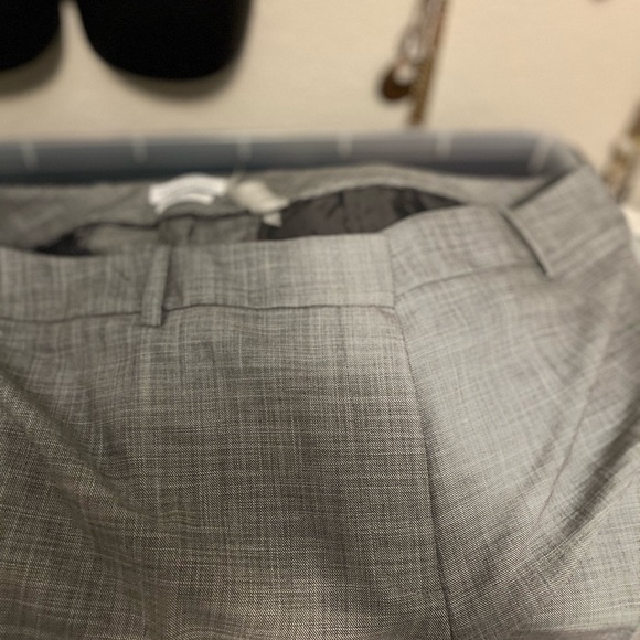 Calvin Klein Gray Trousers Versatile Tailored Design Gray Slim fit - Picture 7 of 11